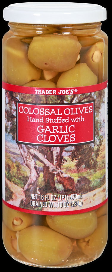 Colossal Olives Stuffed with Garlic Cloves