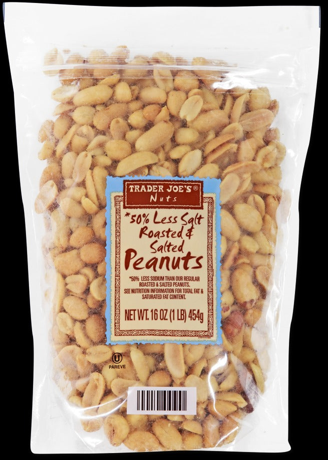 50% Less Salt Roasted & Salted Peanuts