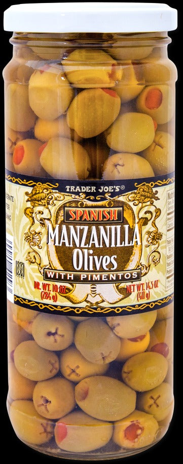 Spanish Manzanilla Olives with Pimento Paste