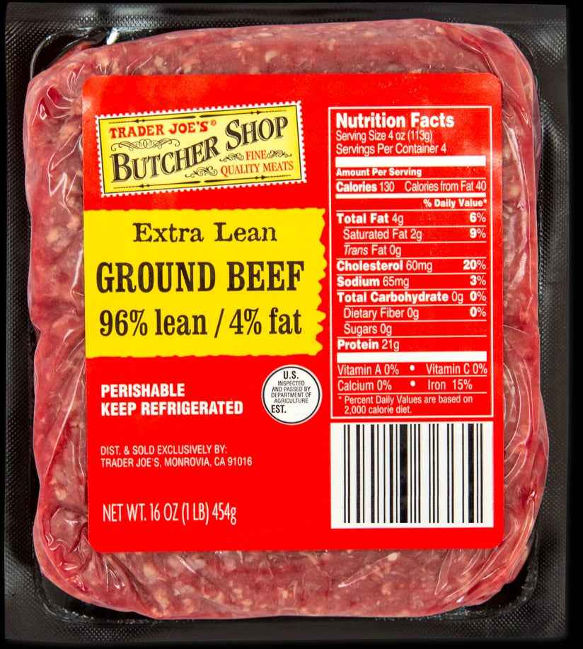 Extra Lean Ground Beef 96% Lean / 4% Fat