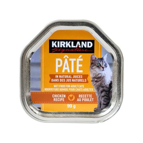 Kirkland Signature Pate Cat Food Chicken Recipe, 1 Tray 3.5 oz