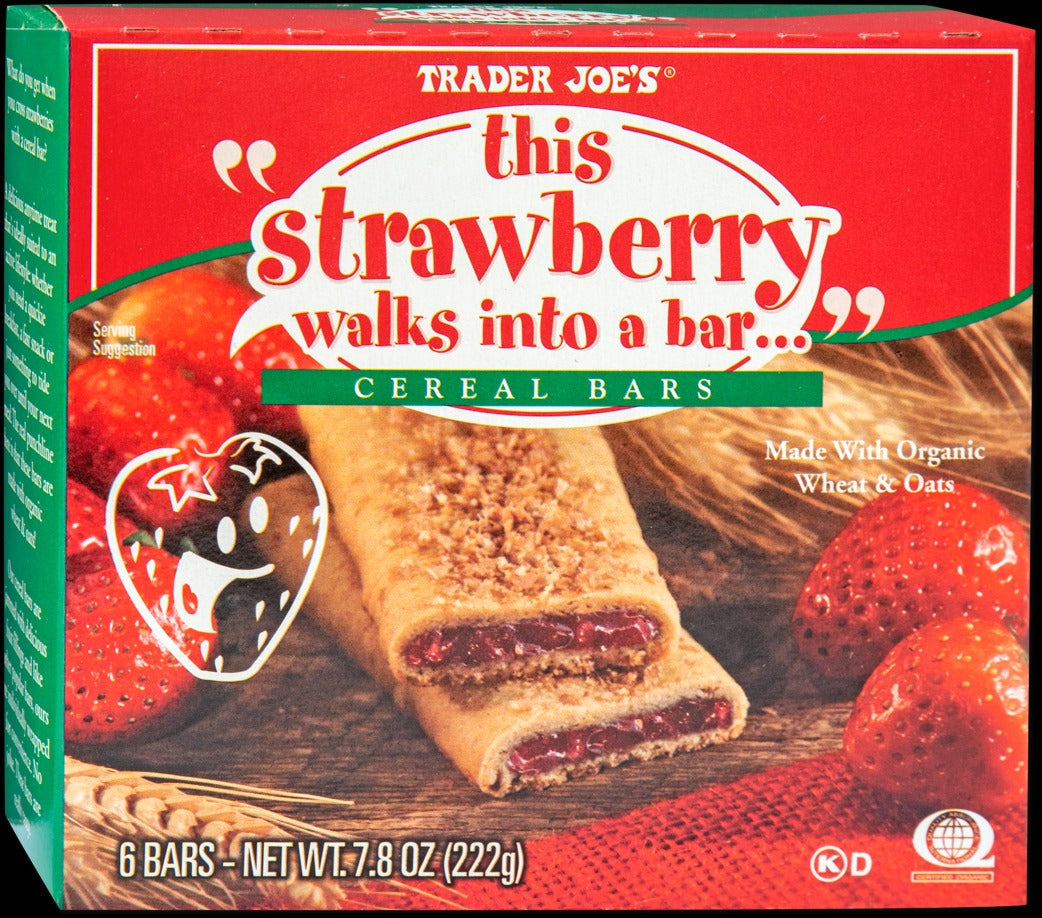 "This Strawberry Walks into a Bar" Cereal Bars