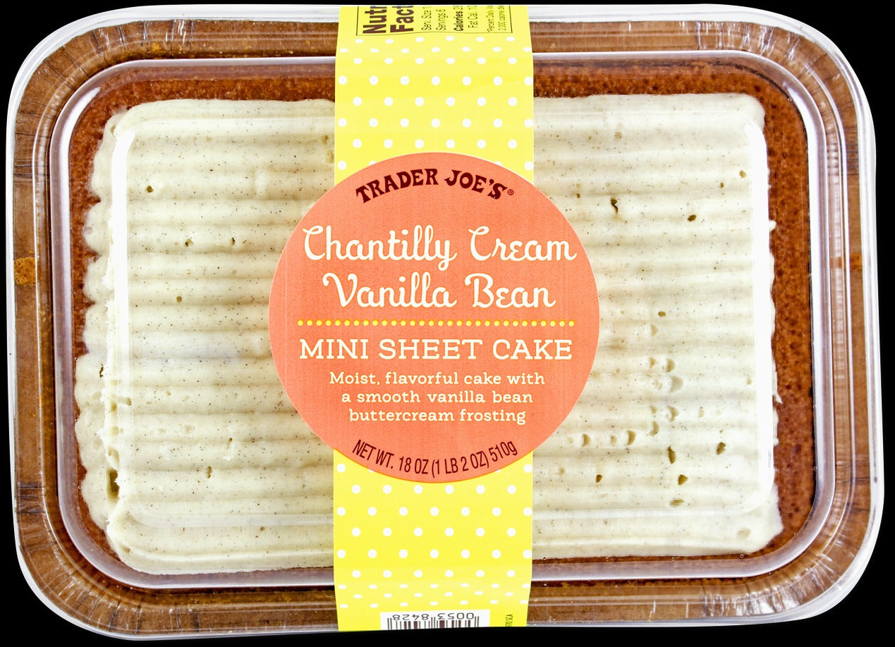 Chantilly Cream Vanilla Bean Mini Sheet Cake