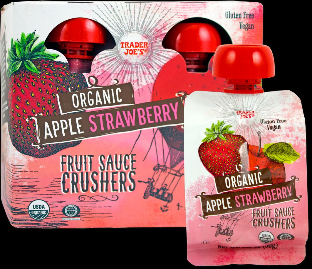 Organic Apple Strawberry Fruit Sauce Crushers