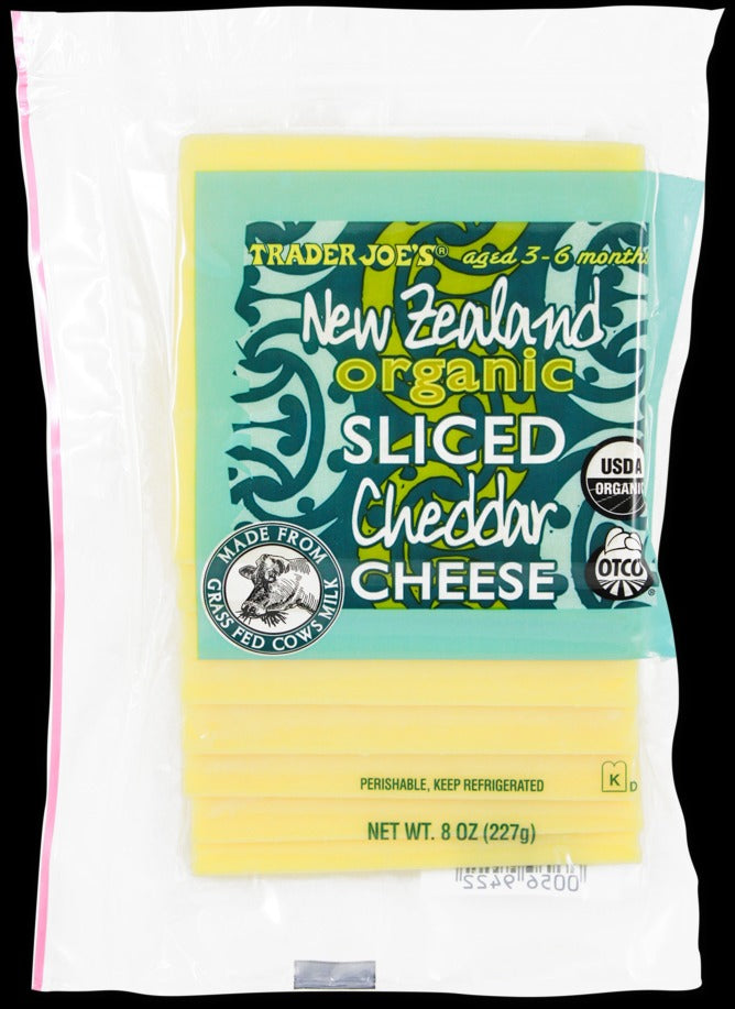 Sliced New Zealand Organic Cheddar