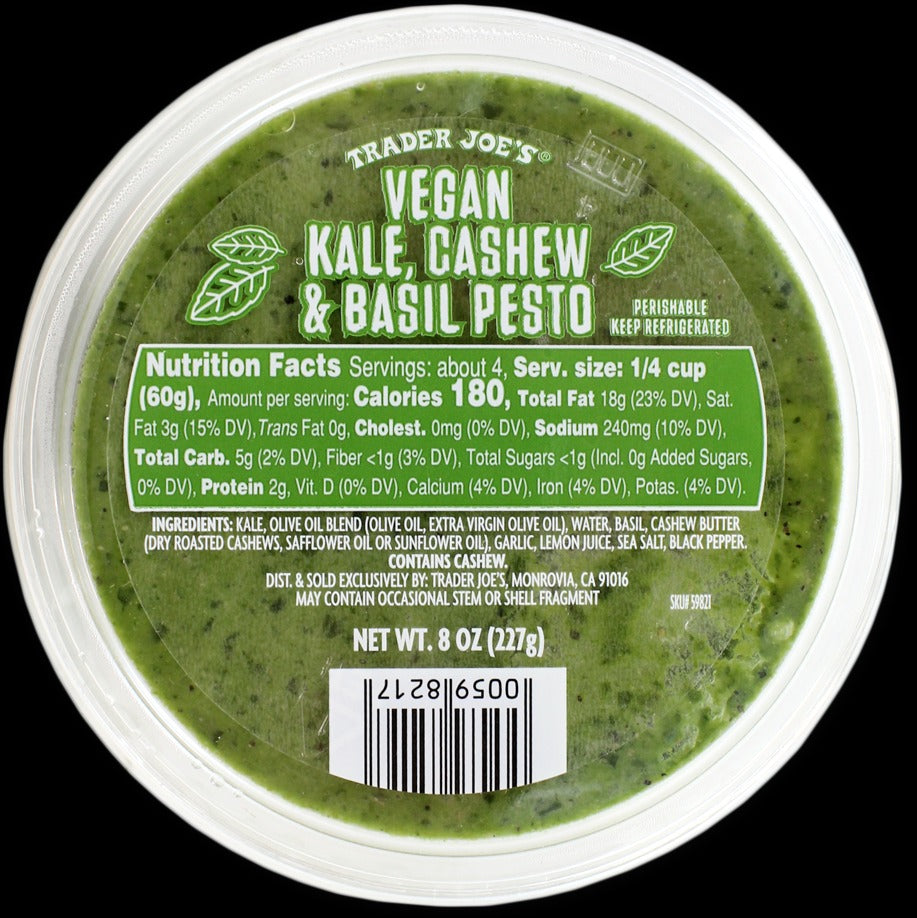 Vegan Kale, Cashew & Basil Pesto