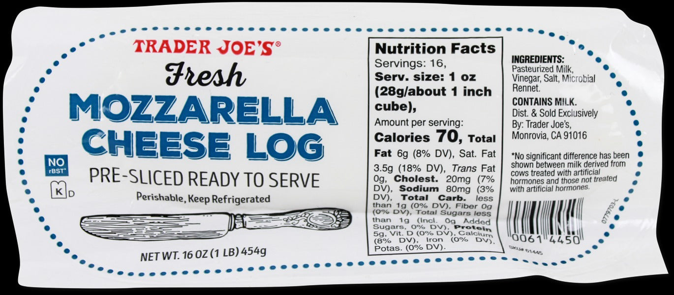 Fresh Mozzarella Cheese Log