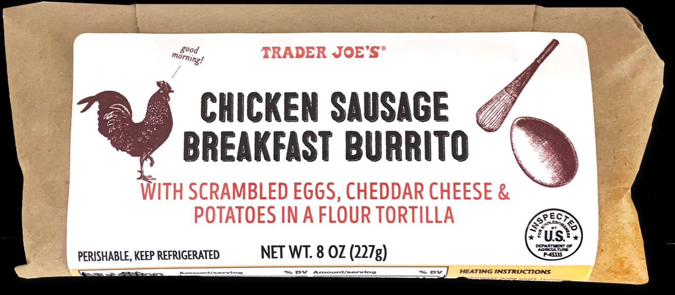 Chicken Sausage Breakfast Burrito