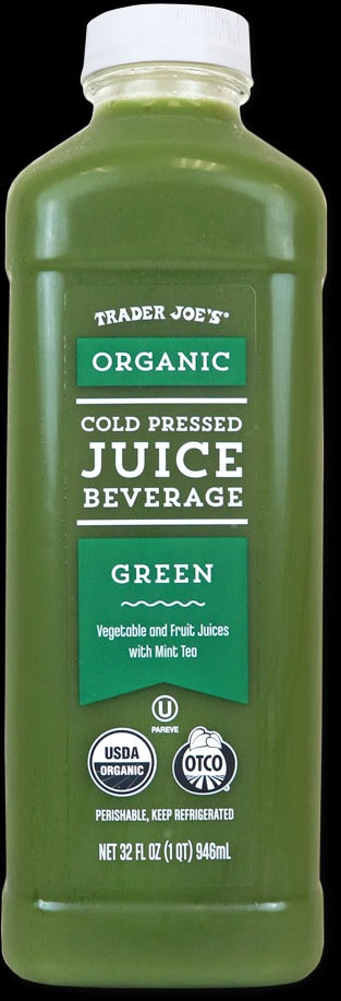 Organic Cold Pressed Green Juice Beverage