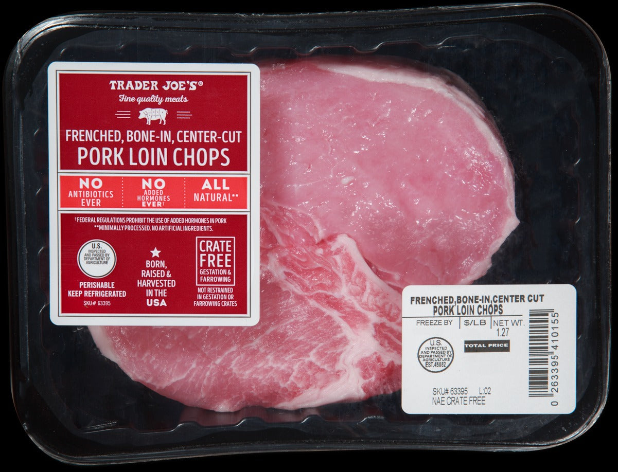 All Natural Frenched, Bone-In, Center-Cut Pork Loin Chops