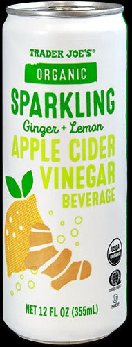 Organic Sparkling Ginger + Lemon Apple Cider Vinegar Beverage