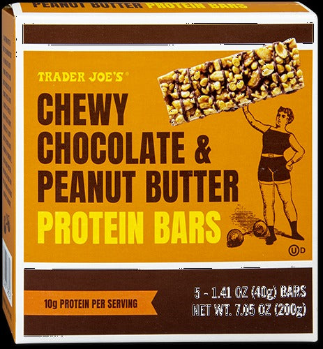 Chewy Chocolate & Peanut Butter Protein Bars