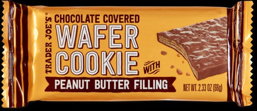 Chocolate Covered Wafer Cookie with Peanut Butter Filling