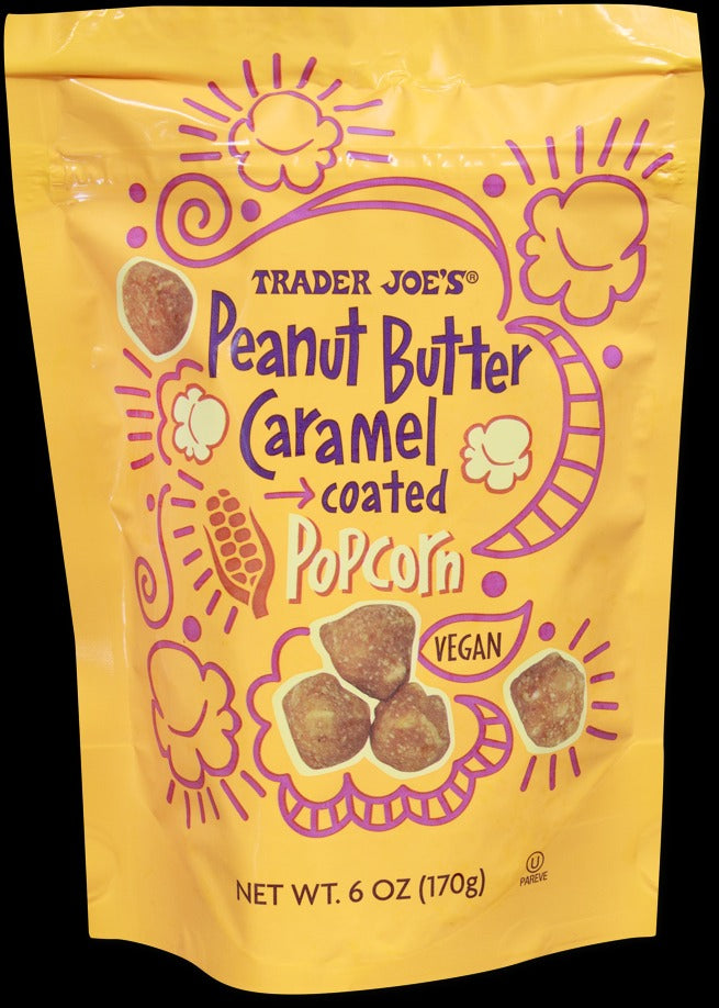 Peanut Butter Caramel Coated Popcorn