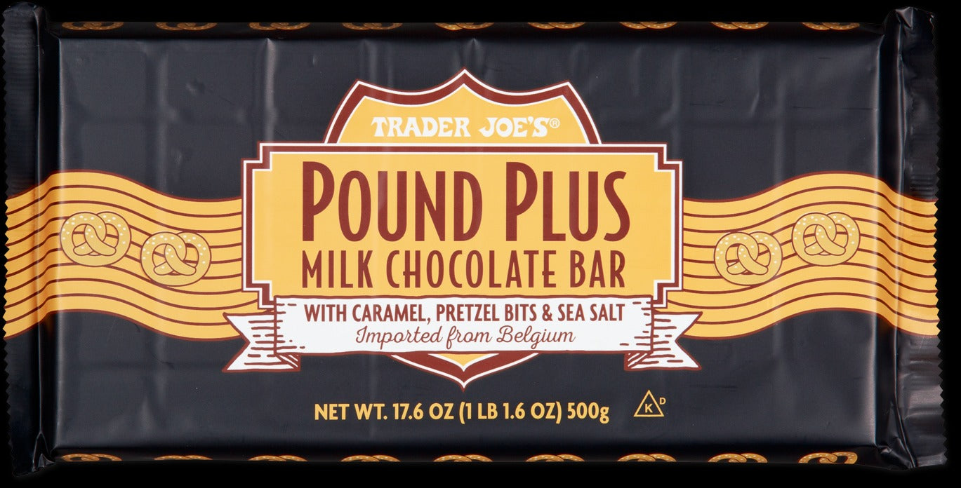 Pound Plus Milk Chocolate Bar with Caramel, Pretzel, Sea Salt