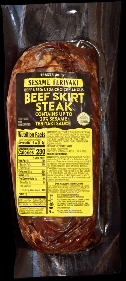 Sesame Teriyaki Beef Skirt Steak