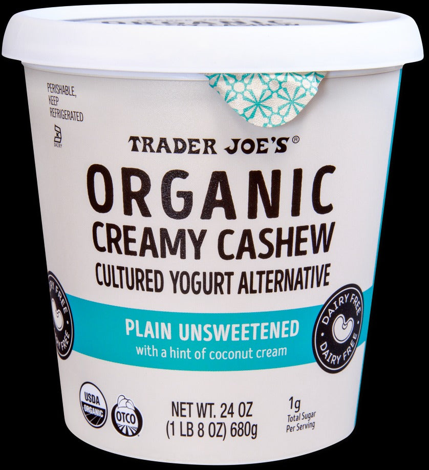 Organic Creamy Cashew Cultured Yogurt Alternative, Plain Unsweetened
