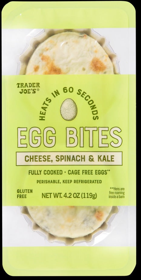 Cheese, Spinach & Kale Egg Bites