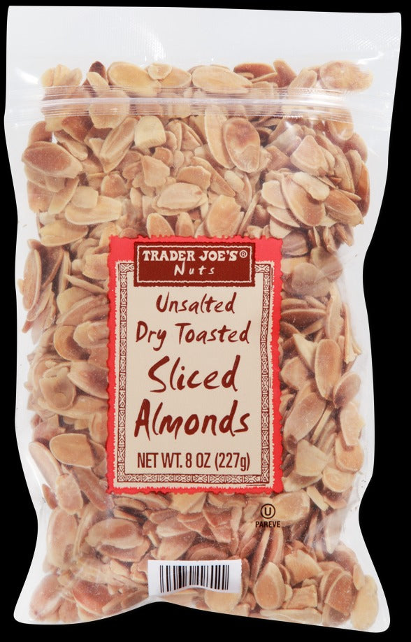 Unsalted Dry Toasted Sliced Almonds