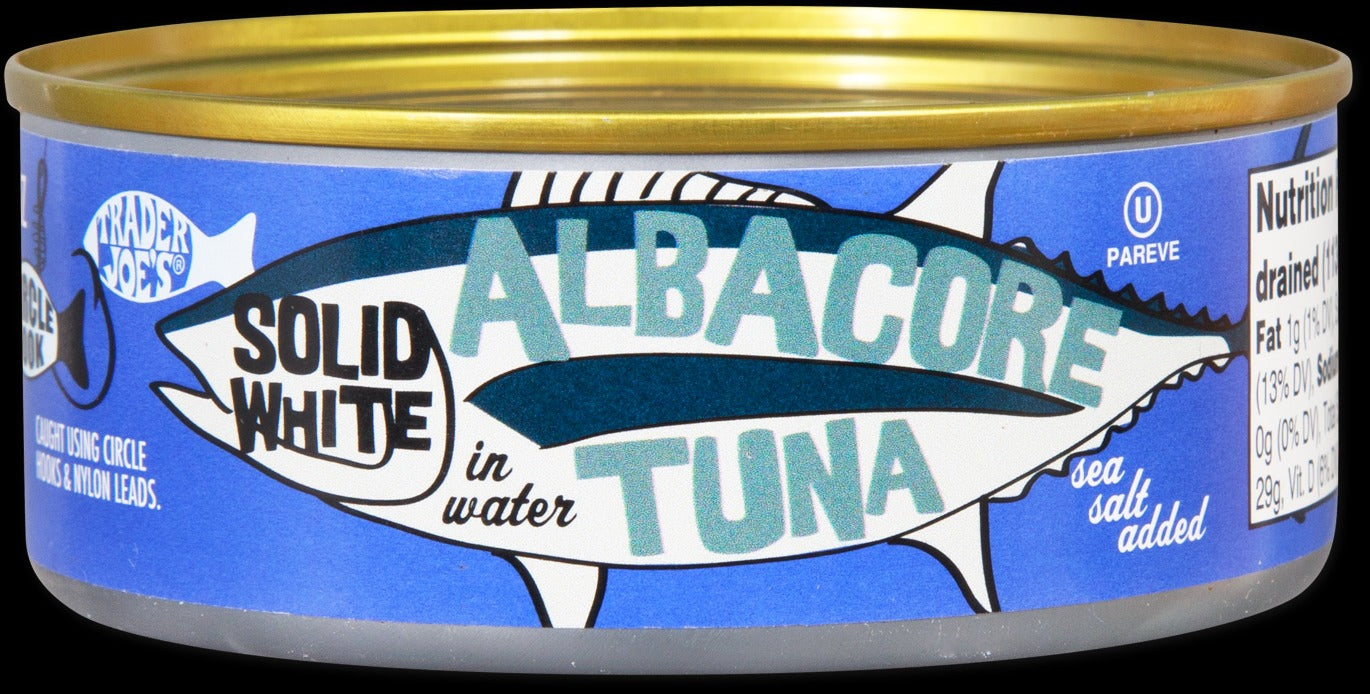 Solid White Albacore Tuna in Water Sea Salt Added