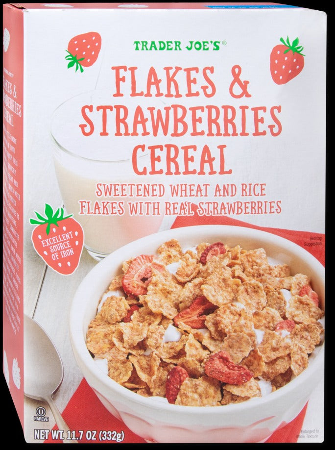 Flakes & Strawberries Cereal