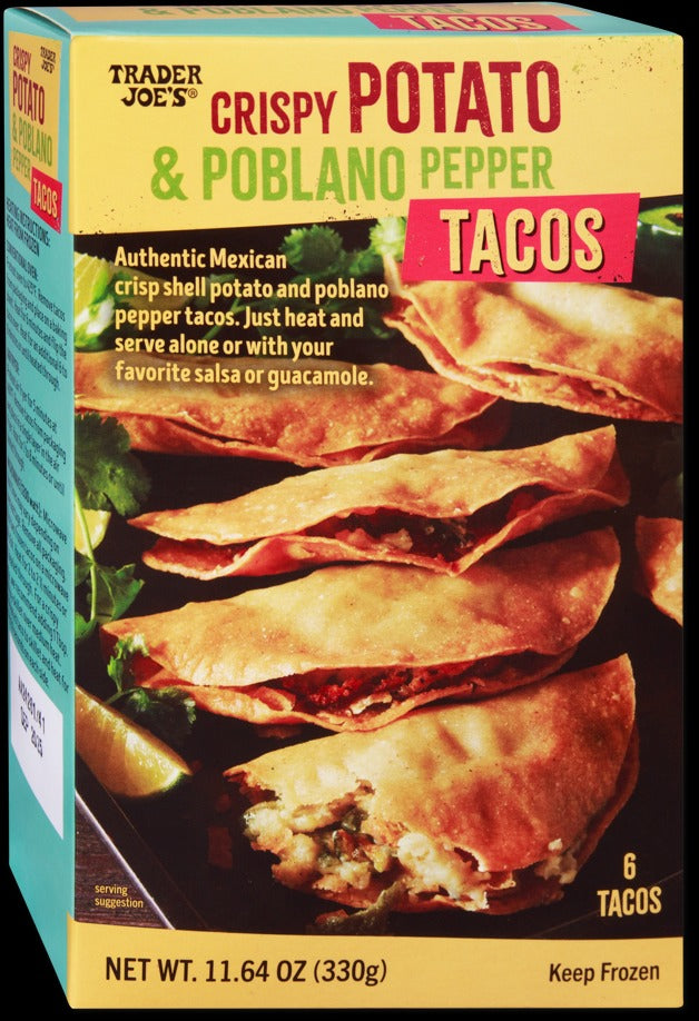 Crispy Potato & Poblano Pepper Tacos