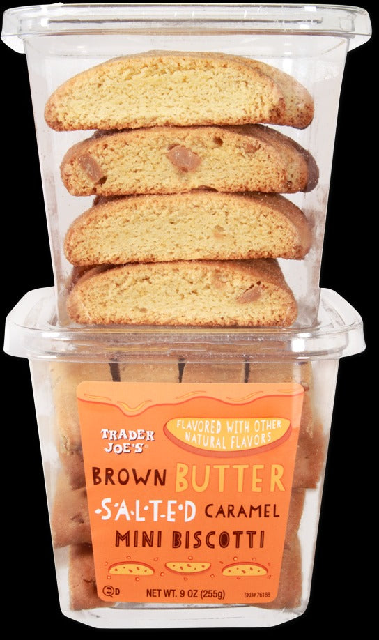 Brown Butter Salted Caramel Mini Biscotti