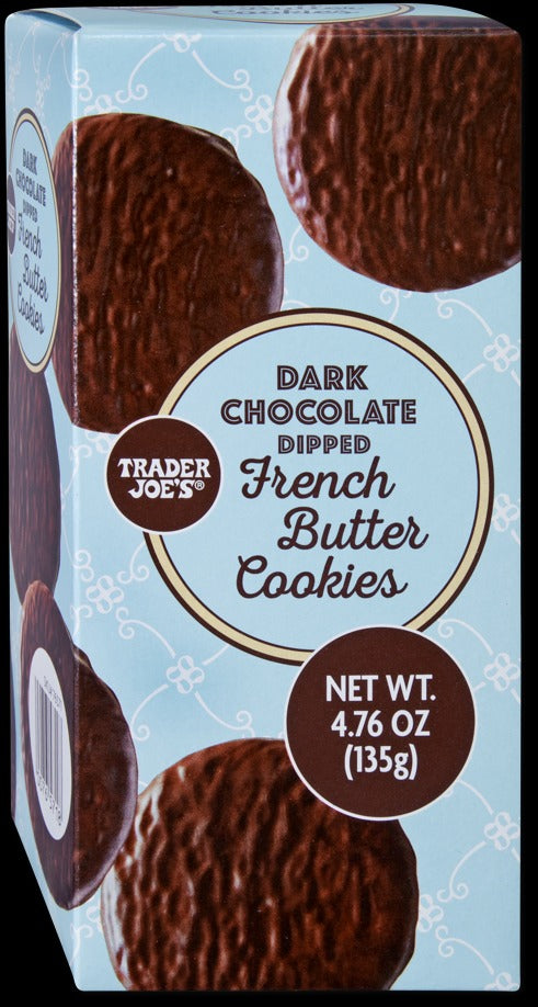 Dark Chocolate Dipped French Butter Cookies