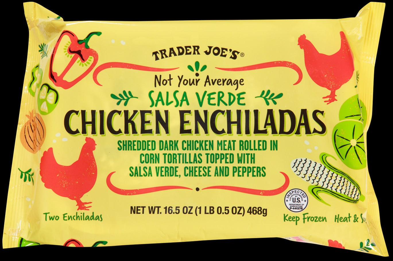 Salsa Verde Chicken Enchiladas