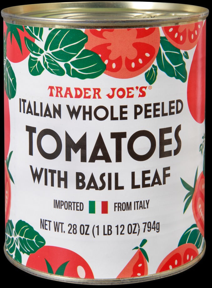 Italian Whole Peeled Tomatoes with Basil Leaf