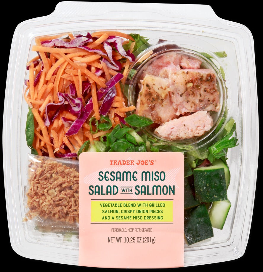Sesame Miso Salad with Salmon