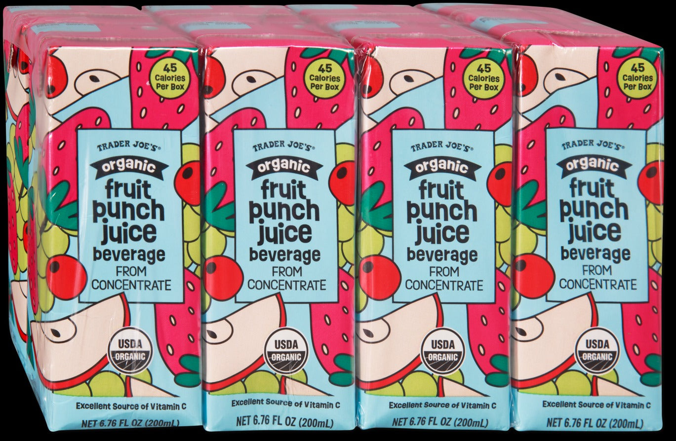 Organic Fruit Punch Juice Beverage