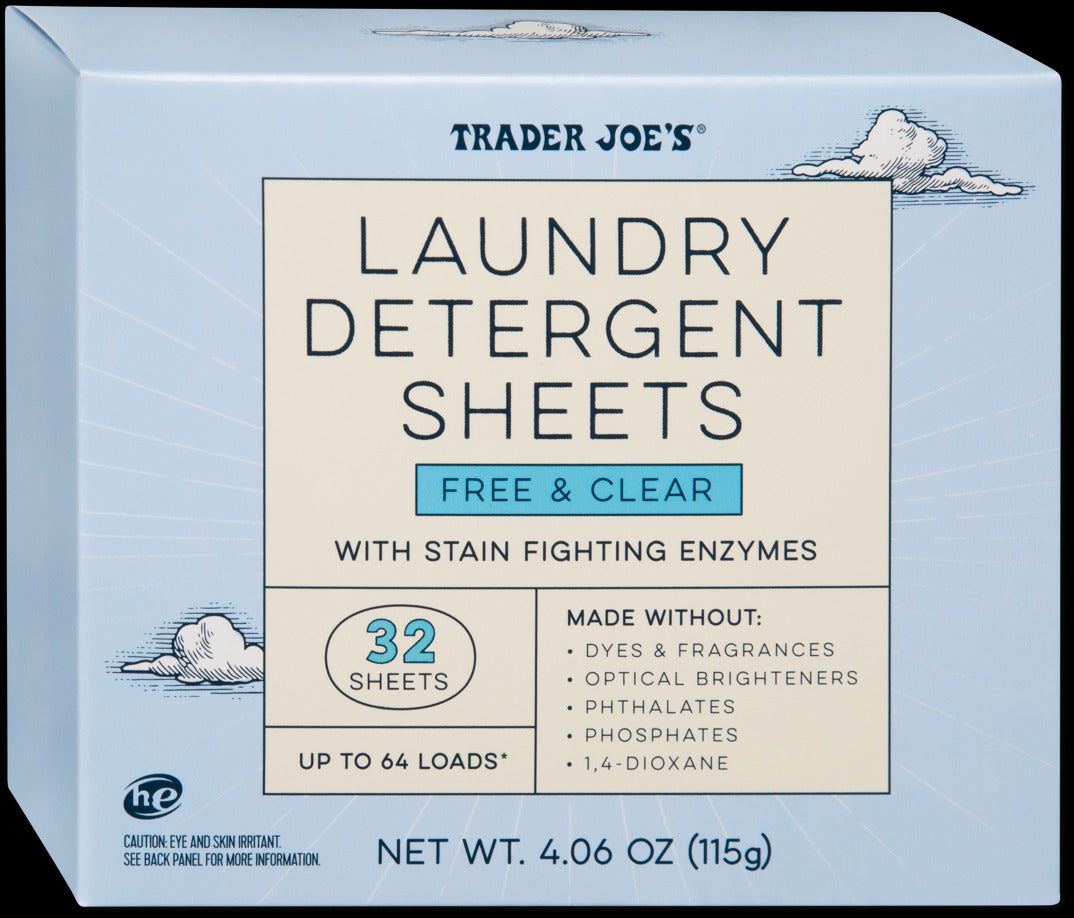 Laundry Detergent Sheets Free & Clear