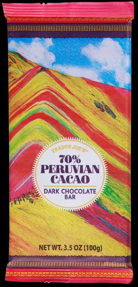 70% Peruvian Cacao Dark Chocolate Bar