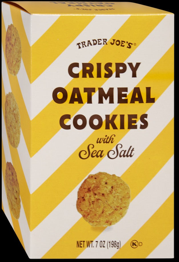 Crispy Oatmeal Cookies with Sea Salt