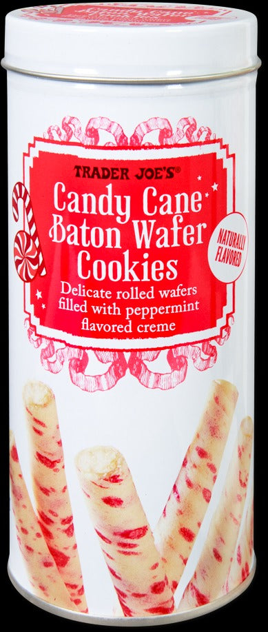 Candy Cane Baton Wafer Cookies