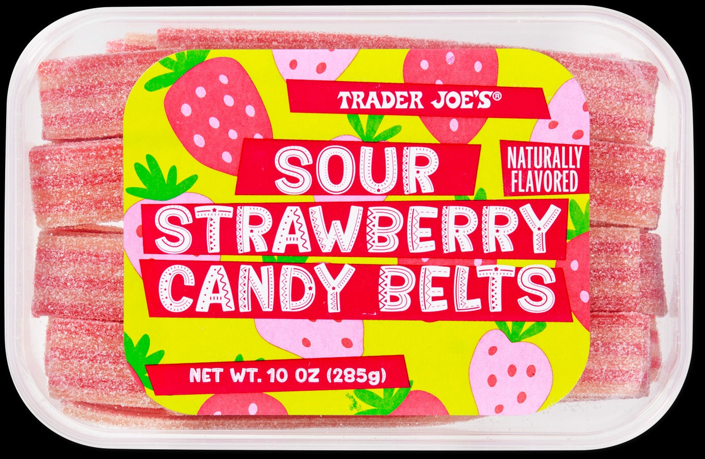Sour Strawberry Candy Belts