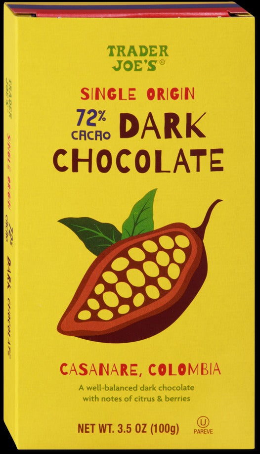 Single Origin 72% Cacao Dark Chocolate