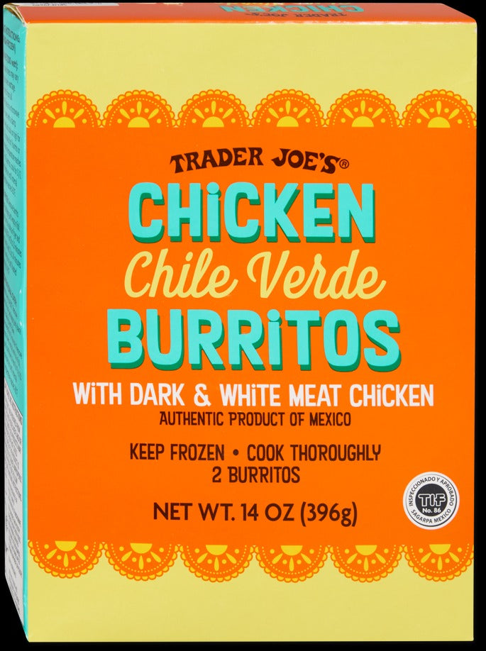 Chicken Chile Verde Burritos