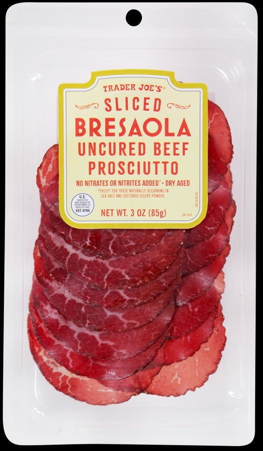 Sliced Bresaola Uncured Beef Prosciutto