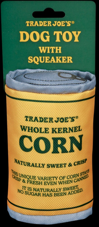 Canned Corn Dog Toy with Squeaker