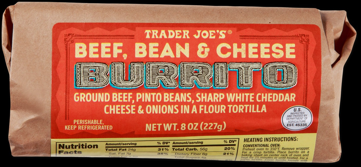 Beef, Bean & Cheese Burrito