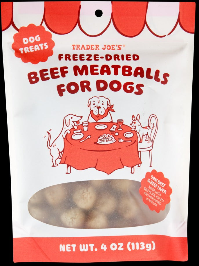 Freeze-Dried Beef Meatballs for Dogs