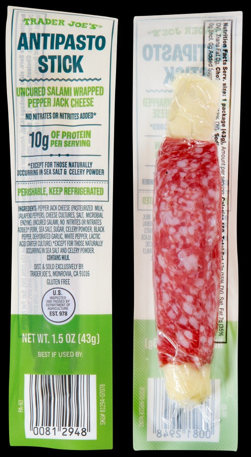 Antipasto Stick Salami & Pepper Jack Cheese