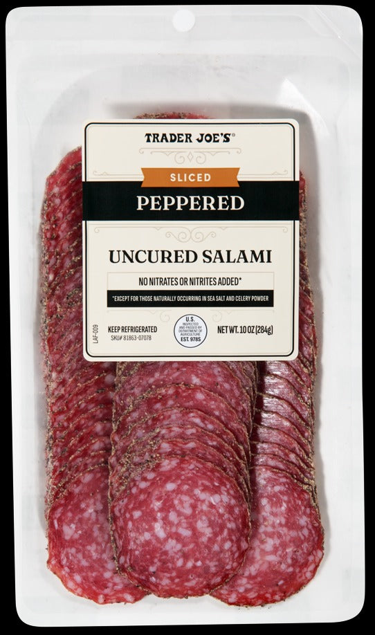 Sliced Peppered Uncured Salami
