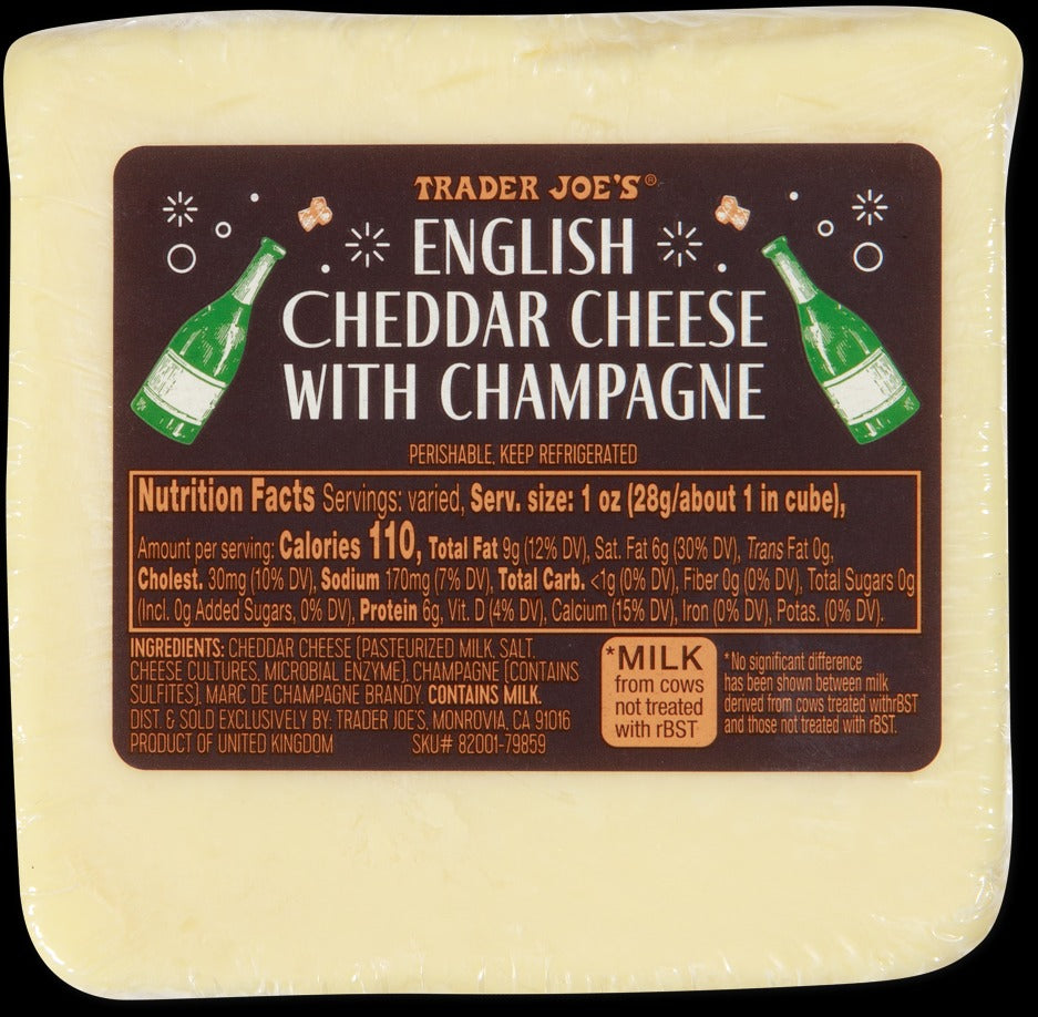 English Cheddar Cheese with Champagne