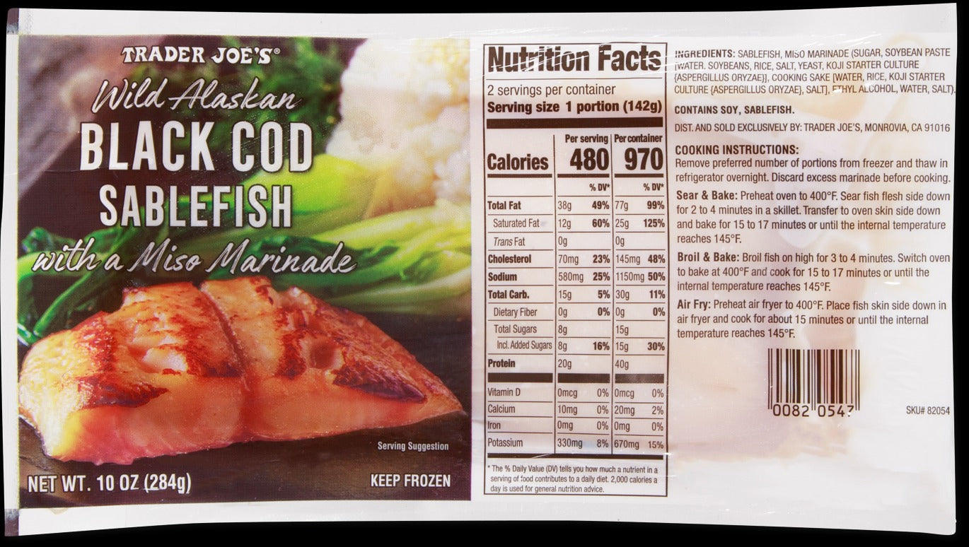 Wild Alaskan Black Cod Sablefish with Miso Marinade