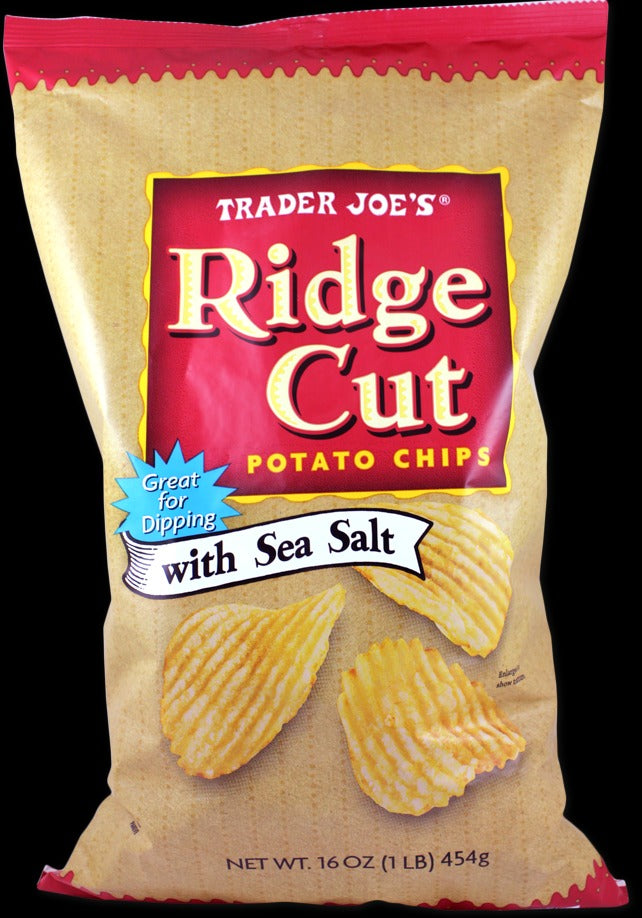 Ridge Cut Potato Chips with Sea Salt