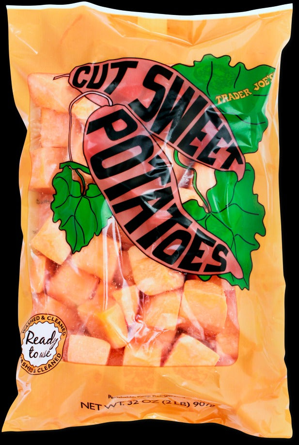 Cut Sweet Potatoes