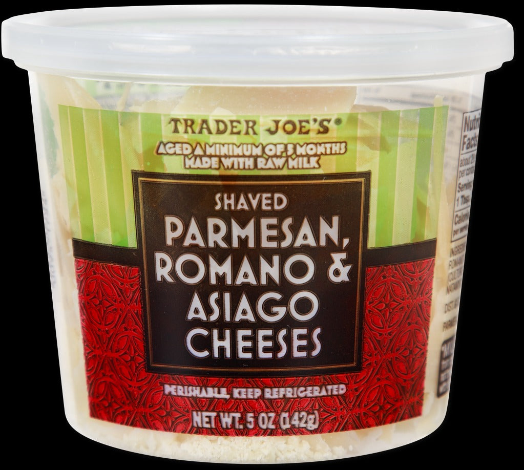 Shaved Parmesan, Romano & Asiago Cheeses